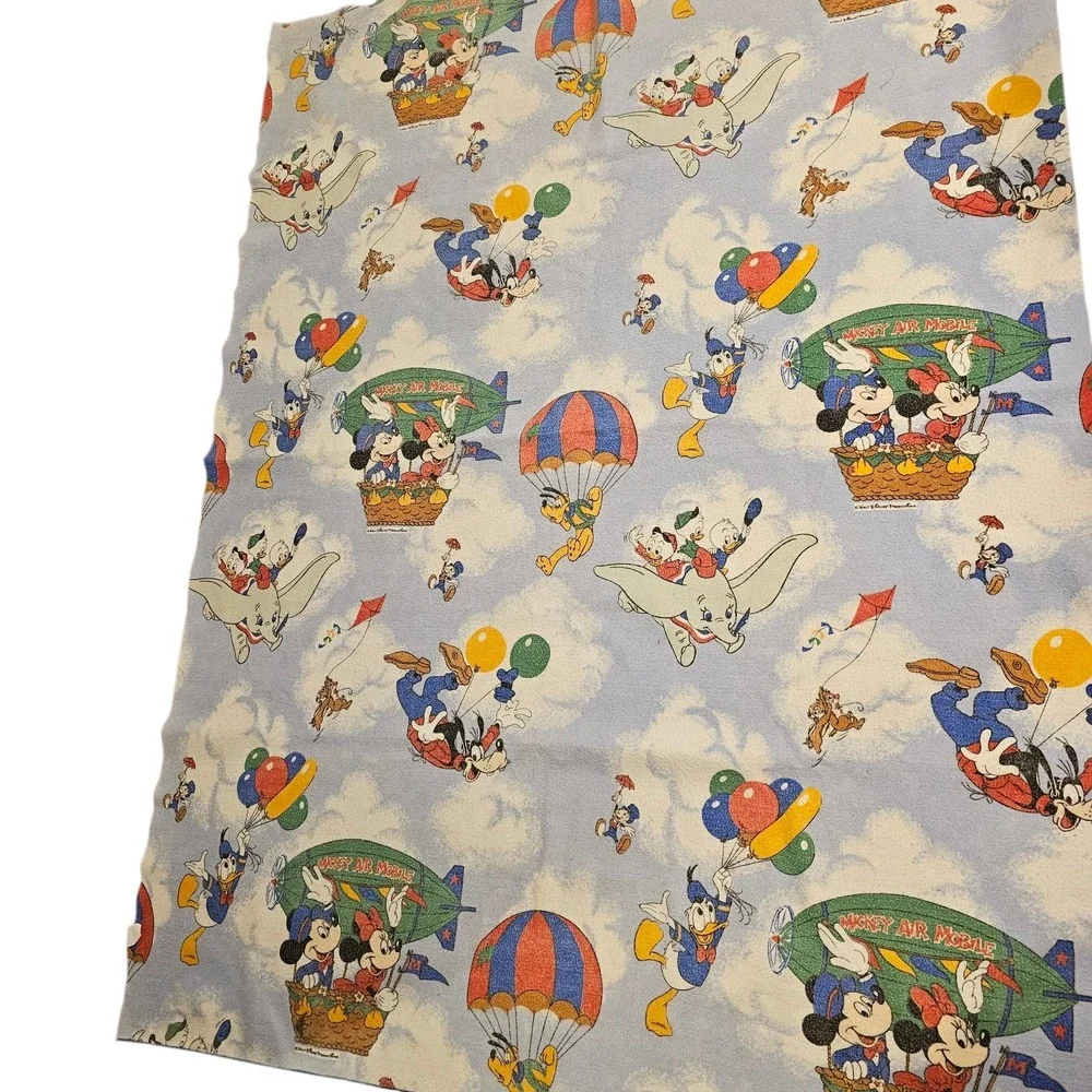 Vtg Walt Disney Company Mickey & Minnie - Goofy  - Dumbo Blanket Chatham U.S.A